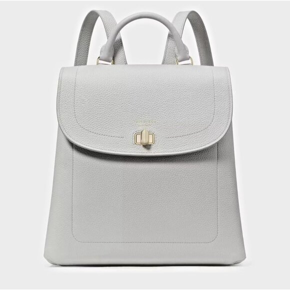 Kate Spade Medium Essential Backpack Leather Purse NWOT Gray B000444 - Picture 1 of 12